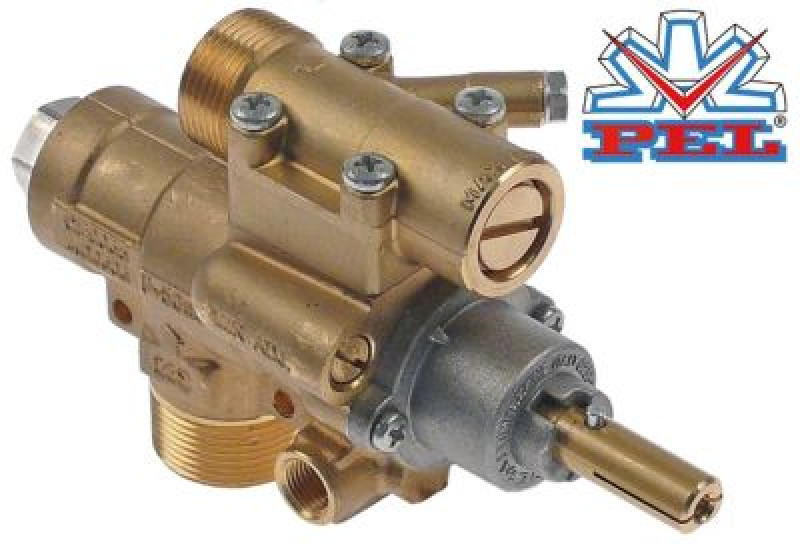 Кран газовый тип 23S/O МЖ 35мм вход для газа M28x1,5 (труба-ø 20 мм)