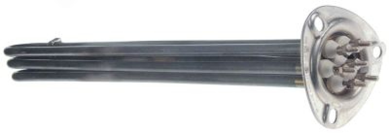Элемент нагревательный  8000Вт 230В Д 497мм фланец с 3мя отверстиями присоединение M4