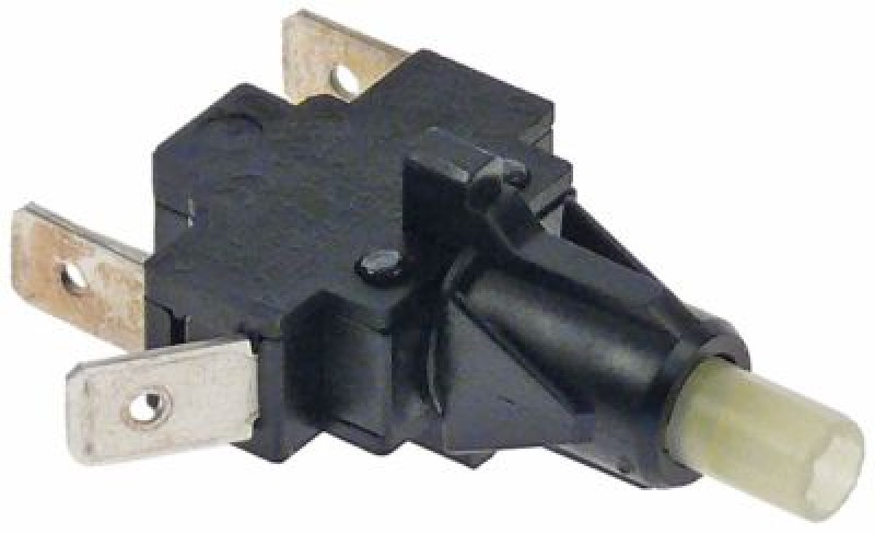 Блок переключателя 1CO 250В 16А присоединение плоский штекер 6,3 мм