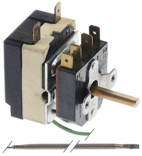 Термостат темп. макс. 300°C 1-полярн. 1NO 16А ø датчик 3мм Д датчик 190мм