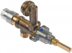 Кран газовый вход для газа M12x1 (ø труба 8 мм) соединение с термоэлементом M8x1 ø ось 6x4,6мм