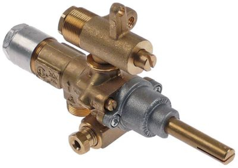 Кран газовый тип GPEL21D МЖ 35мм вход для газа M15x1 (труба-ø 10 мм)