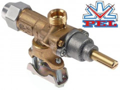 Кран газовый тип 20S МЖ 35мм вход для газа фланец трубы ø21 мм