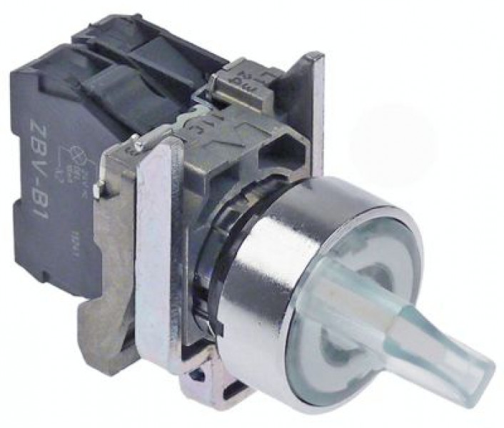 Выключатель-селектор бел. освещён. угол поворота 90° фиксирующ.