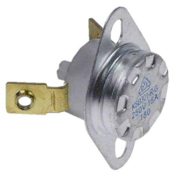 Термостат защитный прикладной темп. выкл. 180°C 1NC 16А расст-ние меж. отвер-ми 235мм