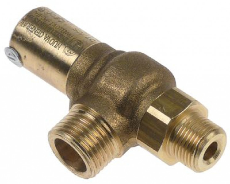 Вентиль аварийный присоединение 3/8" -1/2" опломбирован. допуск CE 0035