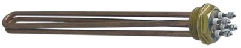 Элемент нагревательный  2500Вт 230В Д 330мм ввинчиваемый фланец присоединение M5 резьба 1¼"