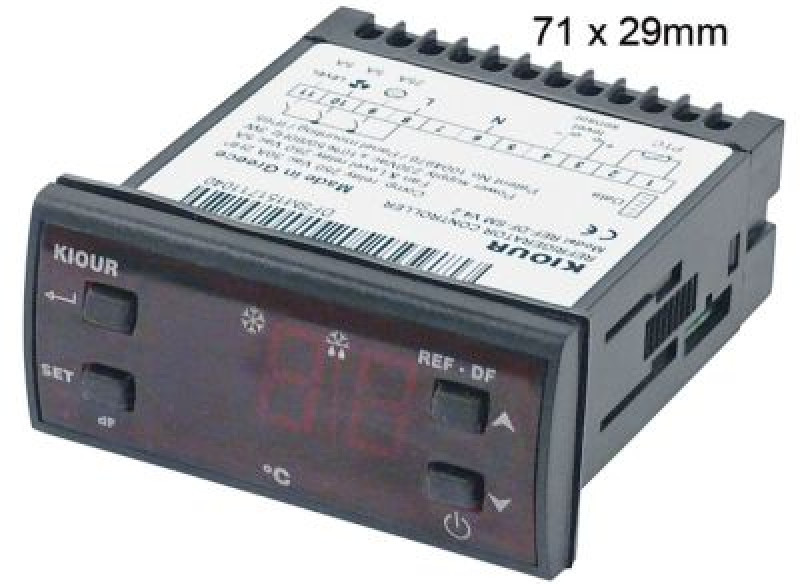 Регулятор электронный 230В мм 71x29мм PTC сборка вмонтирование выходы реле 3 вмонтирование