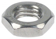Гайка резьба M12 CNS В 6мм ширина зева ключа 19 DIN/ISO 439 кол-во в уп-вке 1штук