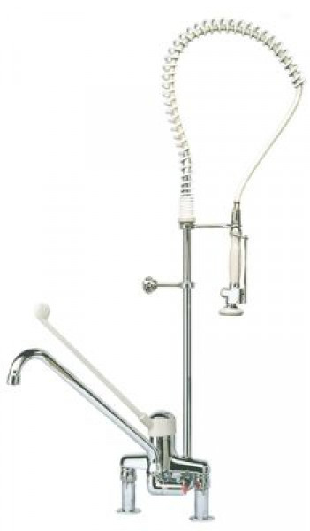 Распылитель посудный с моноблочным однорычажным краном-смесителем