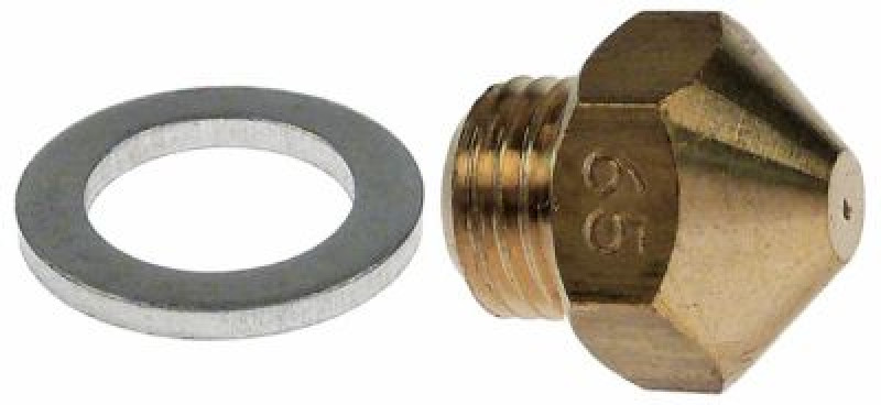 Жиклёр газовый резьба M9x1 ширина зева ключа 12 ø отверстия 65мм  конусообразн.