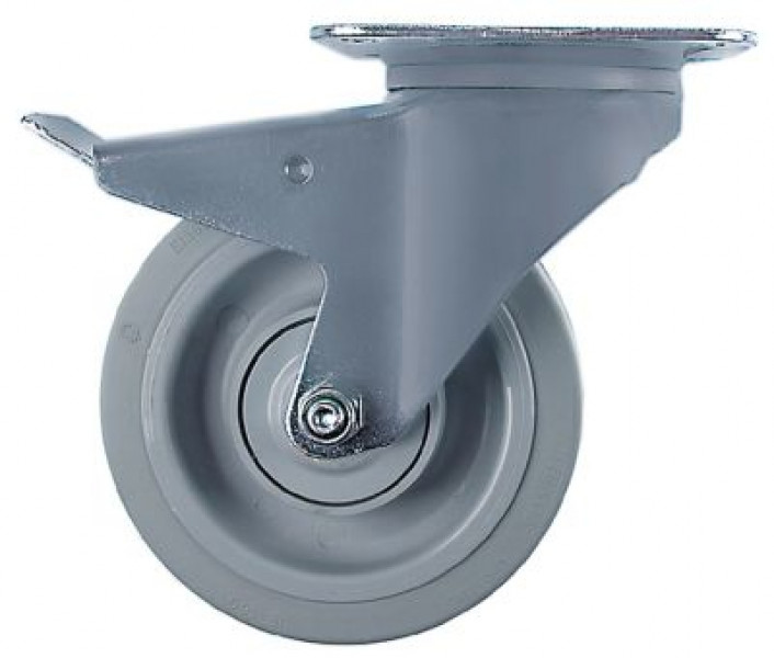 Ролик направляющий пластинчатое крепление  расст-ние меж. отвер-ми 105x75мм В 200мм