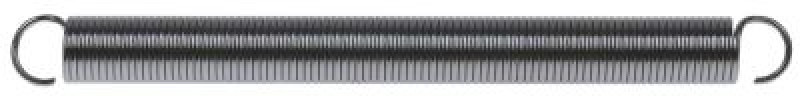 Пружина растяжения ø 19мм общая длина 220мм ø проволоки 2мм