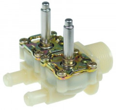 Корпус электромагнитного клапана двойн. прямой 230В пластмасса темп. макс. 90°C вход 3/4&quot; MÜLLER