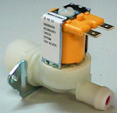 Клапан электромагнитный прямой выход 145мм пластмасса присоединение 3/4" темп. макс. 90°C