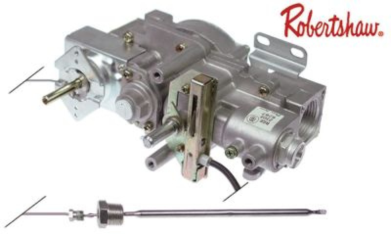 Термостат газовый тип RGIST 2x160 90-190°C вход для газа 3/4" выход для газа 3/4"