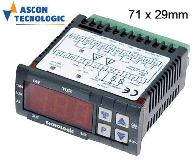 Регулятор электронный 12В мм 71x29мм NTC сборка вмонтирование выходы реле 3 TDR26NCDSR 3