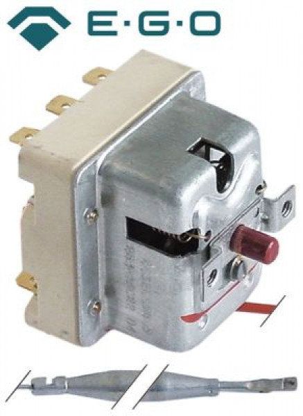 Термостат защитный темп. выкл. 253°C 3-полярн. 20А ø датчик 6мм Д датчик 79мм