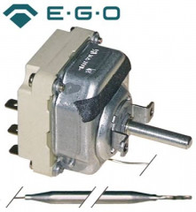 Термостат темп. макс. 185°C 3-полярн. 3NO 16А ø датчик 6мм Д датчик 117мм