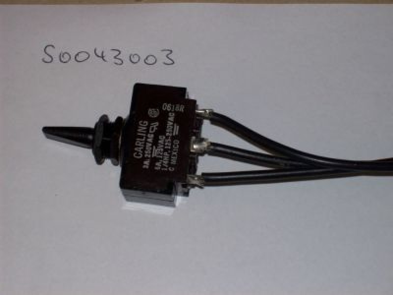 Включатель 250В 1CO 3А резьба M12x0,75 паечн. соединение