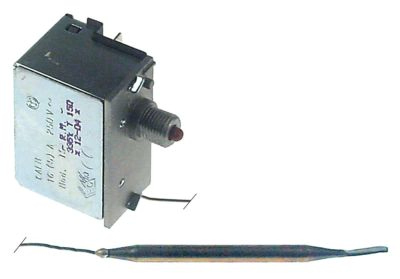 Термостат защитный темп. выкл. 130°C 1-полярн. 16А ø датчик 5мм Д датчик 120мм
