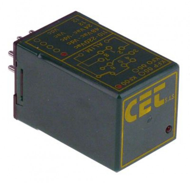 Реле времени CET 220 В перем.тока 1CO присоединение штепсельный разъём круглый 8ми-полюсный