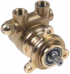 Головка насоса фланец с 3мя отверстиями присоединение 3/8" NPT латунь Д 73мм с байпасом