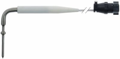 Датчик температурный погружной для измерения температуры в толще продукта кабель силикон присоединение штекер