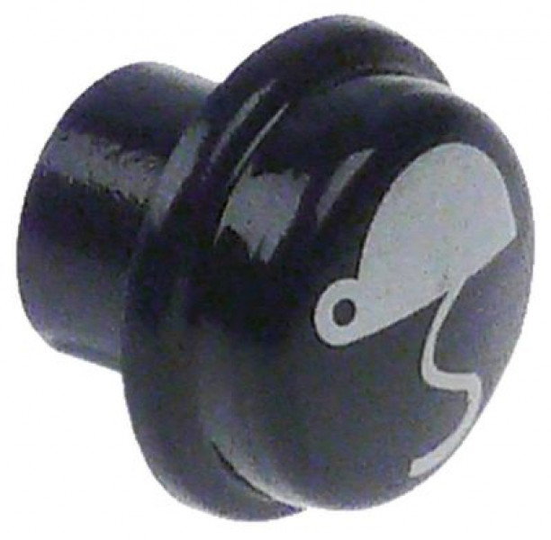 Клавиша  пластмасса ø 17мм голуб. кофе пуск/стоп кругл. SANREMO