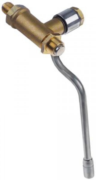 Кран для пара труба ø 8мм комплект монтаж. поз-ция справа труба хромированная латунь