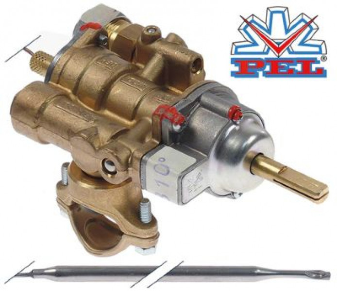 Термостат газовый тип 25ST 100-310°C вход для газа фланец трубы ø25 мм МЖ 105мм