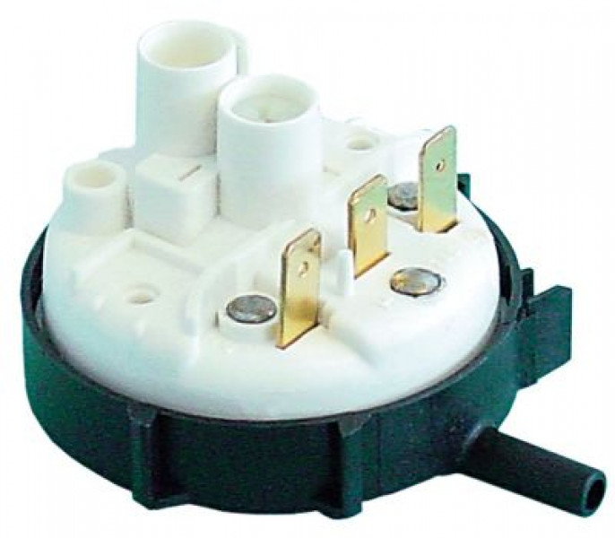 Прессостат диапазон давлений 250/40мбар присоединение плоский штекер 6,3 мм ø 58мм