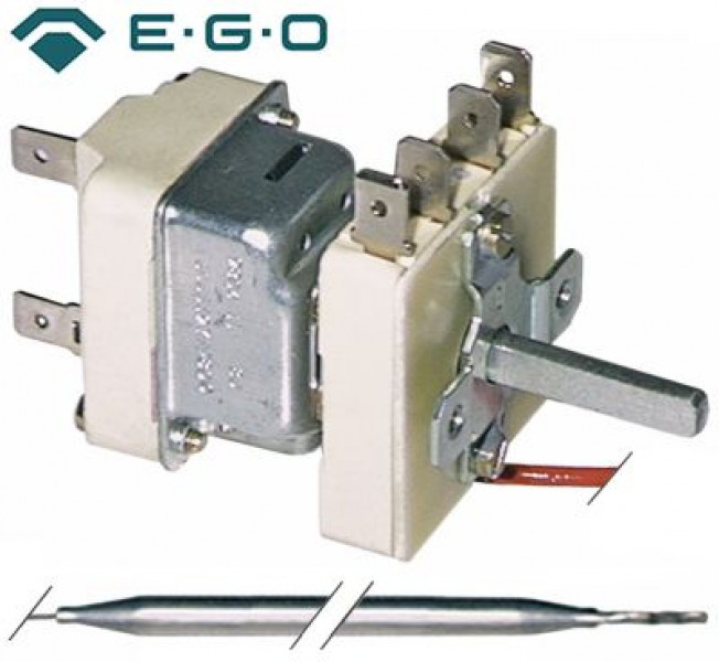 Термостат темп. макс. 90°C 1-полярн. 1CO 16А ø датчик 6мм Д датчик 173мм