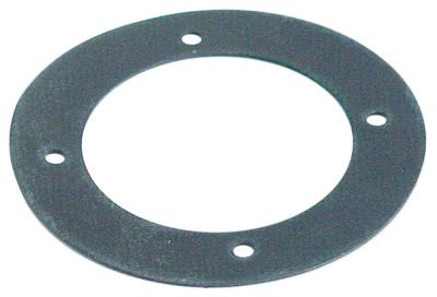 Уплотнитель резина Д1 ø 62мм Д2 ø 96мм толщина материала  1мм с 4мя отверстиями под винт