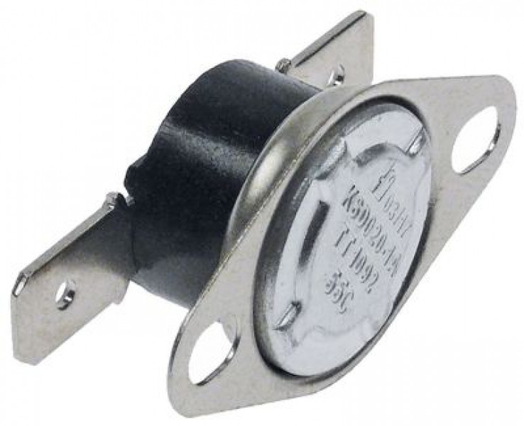 Термостат прикладной темп. выкл. 55°C 1А расст-ние меж. отвер-ми 24мм присоединение F6,3