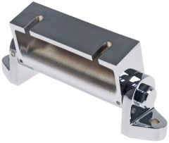 Шарник вращающийся закрытый хромированная латунь  Д 160мм ø отверстия 11мм шаг крепления 220мм