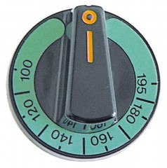 Рукоятка регулировочная термостат темп. макс. 195°C ø 60мм ø ось 6x4,6мм срез сверху