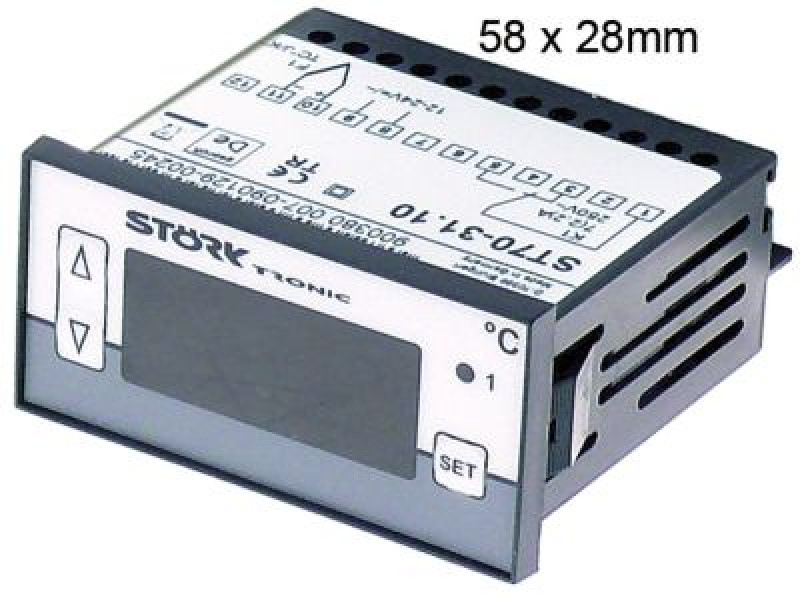 Регулятор электронный 12/24В мм 68x28мм TC (J,K) сборка вмонтирование выходы реле 1  -  - TC (J,K)