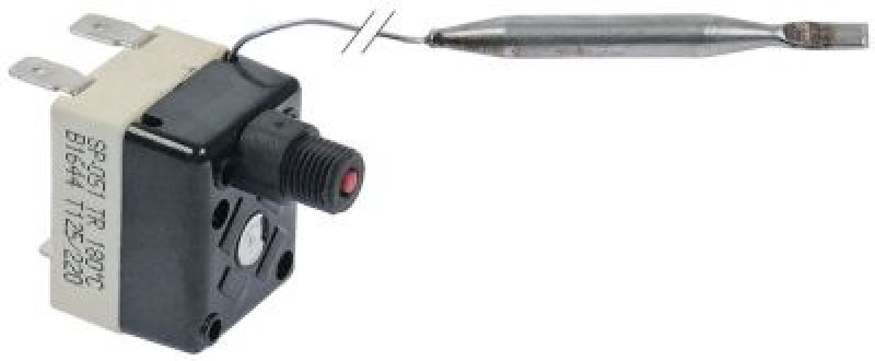 Термостат защитный темп. выкл. 180°C 2-полярн. 16А ø датчик 6мм Д датчик 59мм