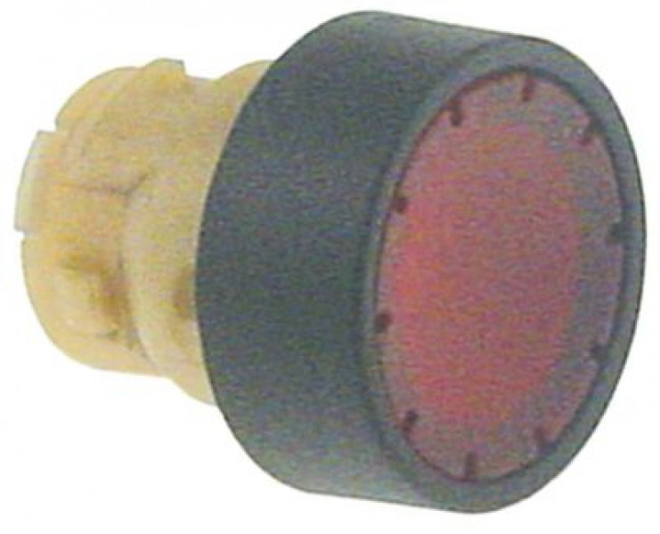 Выключатель нажимной кнопочный красн. освещён. монтажные размеры ø22 мм