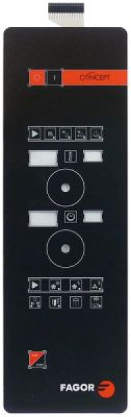 Клавиатура плёночная Д 540мм Ш 173мм чёрн. для пароконвектоматов подходит для FAGOR