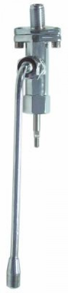 Кран для пара труба ø 8мм хромированная латунь вход 3/8" с трубкой длина трубы 215мм выход 3/8"