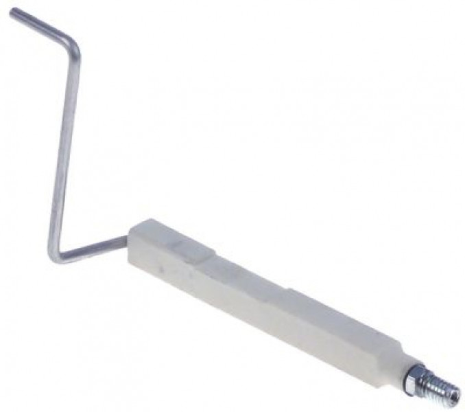 Электрод зажигания Д1  20мм Д2 38мм Д4 15мм для зажима присоединение M4 Д1 ø 6x7мм ДК 1 14мм