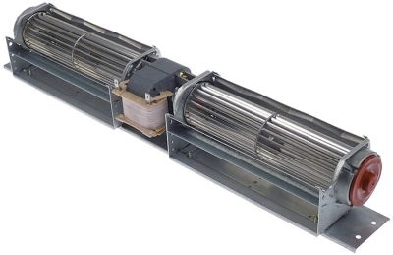 Вентилятор с поперечным потоком 36Вт мотор по центру ø валка 49мм Д валка 2x180мм