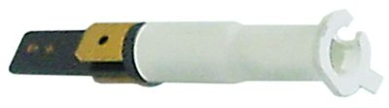 Лампочка сигнальная ø 6мм 12В бел. присоединение плоский штекер 6,3 мм без линзы