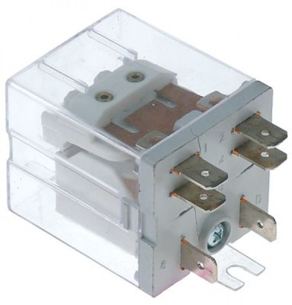 Реле мощности Italiana Relè 230 В перем. тока 20А 1NC/1NO присоединение F6,3 пластинчатый крепёж