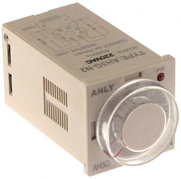 Реле времени присоединение штепсельный разъём круглый 8ми-полюсный