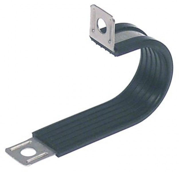 Хомуты трубные CNS ø 29/27мм с прокладкой из ЭПДМ кол-во в уп-вке 50штук