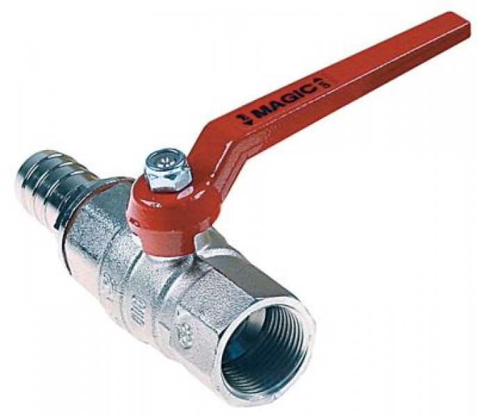 Кран шаровой присоединение 3/4″ внутр. резьба - шланг ø19мм