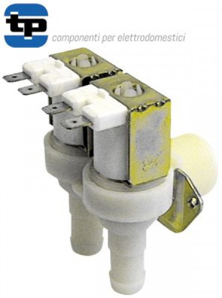 Клапан электромагнитный двойн. углов. пластмасса вход 3/4" 230 В перем. тока TP выход 14 мм DN10